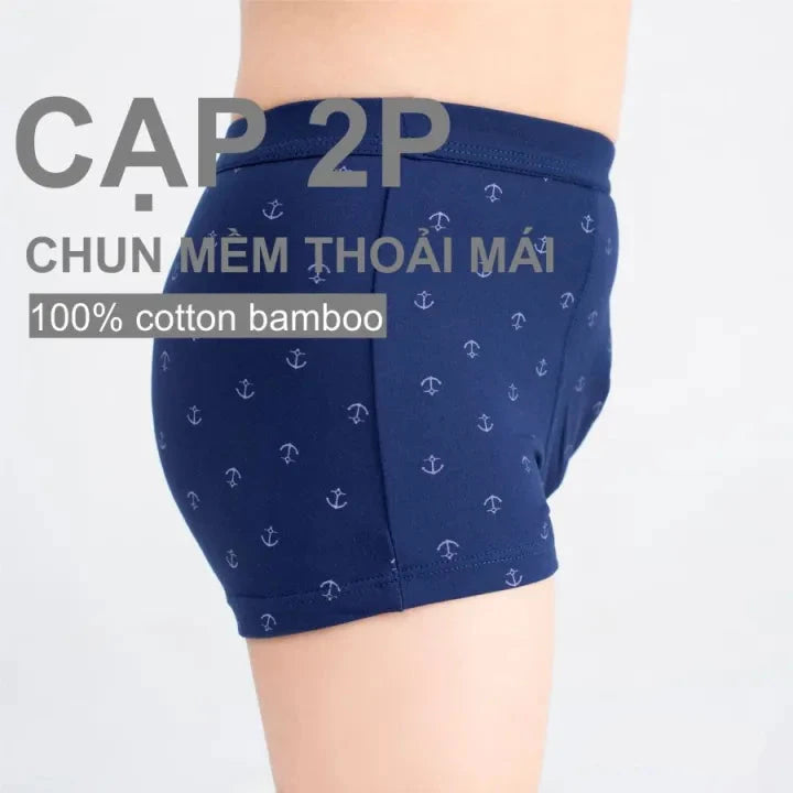 Quần lót đùi cho bé trai cotton thể thao cao cấp co giãn 4 chiều Combo 3 cái