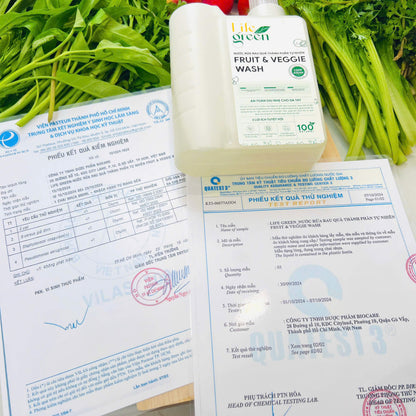 Nước Rửa Rau Củ Quả Sinh Học An Toàn Life Green 3 Lít
