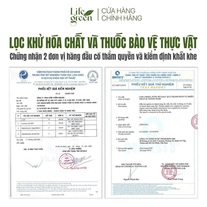 Nước Rửa Rau Củ Quả Sinh Học An Toàn Life Green 3 Lít