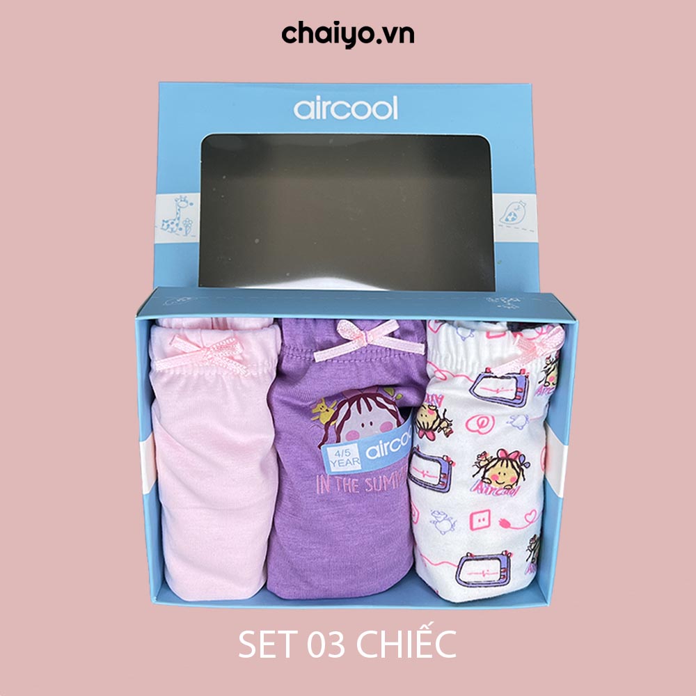 Quần lót đùi cho bé gái Combo 3 cái chất liệu Cotton cao cấp