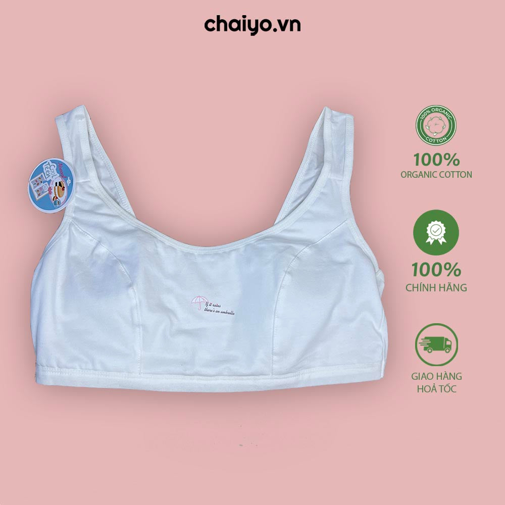 Áo Lót Áo Lá Tuổi Dậy Thì Từ 10-16 Tuổi Vải Cotton Co Dãn 4 Chiều-Aircool-chaiyo.vn