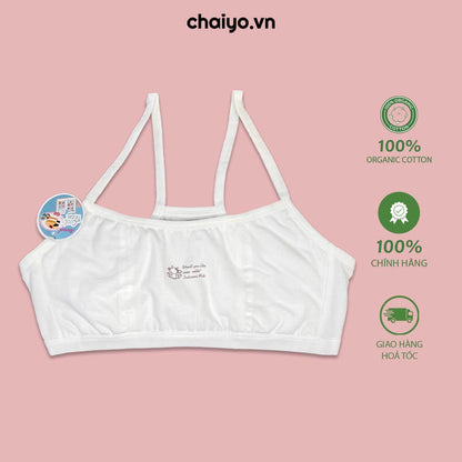 Áo lót áo lá dậy thì cho bé 8-15 tuổi Organic cotton co giãn 4 chiều SPBRT03-Aircool-chaiyo.vn