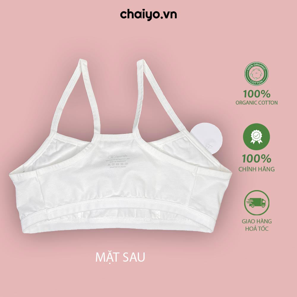 Áo lót áo lá dậy thì cho bé 8-15 tuổi Organic cotton co giãn 4 chiều SPBRT03-Aircool-chaiyo.vn