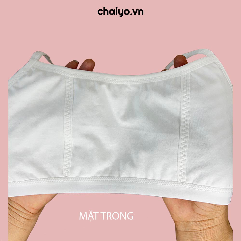 Áo lót áo lá dậy thì cho bé 8-15 tuổi Organic cotton co giãn 4 chiều SPBRT03-Aircool-chaiyo.vn