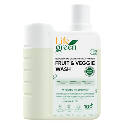 Nước Rửa Rau Củ Quả Life Green 880ml