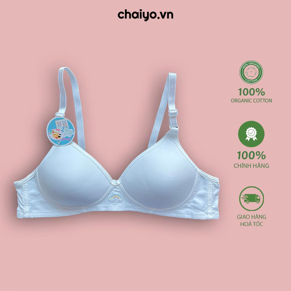 Combo 2 Áo lót áo ngực dậy thì 8-15 tuổi không gọng sợi cotton sồi cao cấp