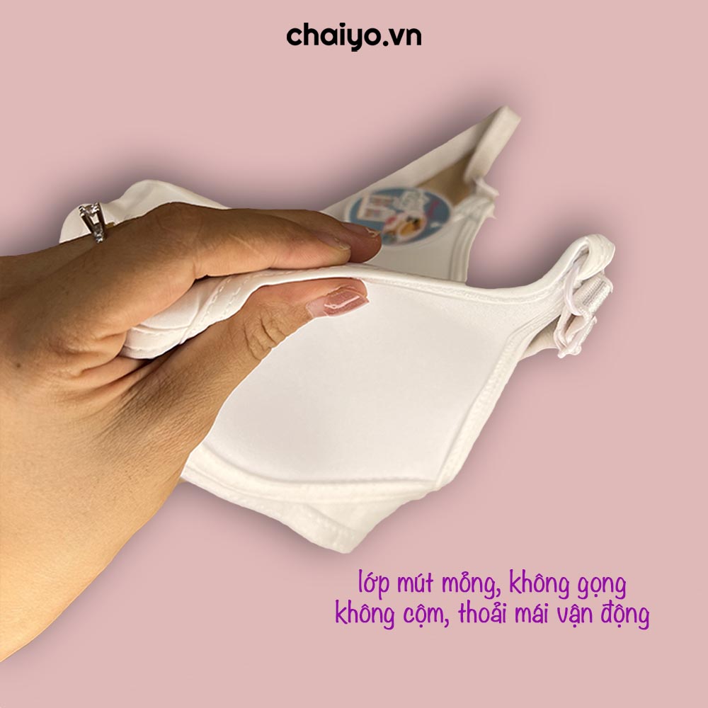 Combo 2 Áo lót áo ngực dậy thì 8-15 tuổi không gọng sợi cotton sồi cao cấp