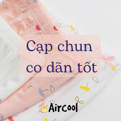 Quần lót đùi cho bé gái Combo 3 cái chất liệu Cotton cao cấp-Aircool-chaiyo.vn
