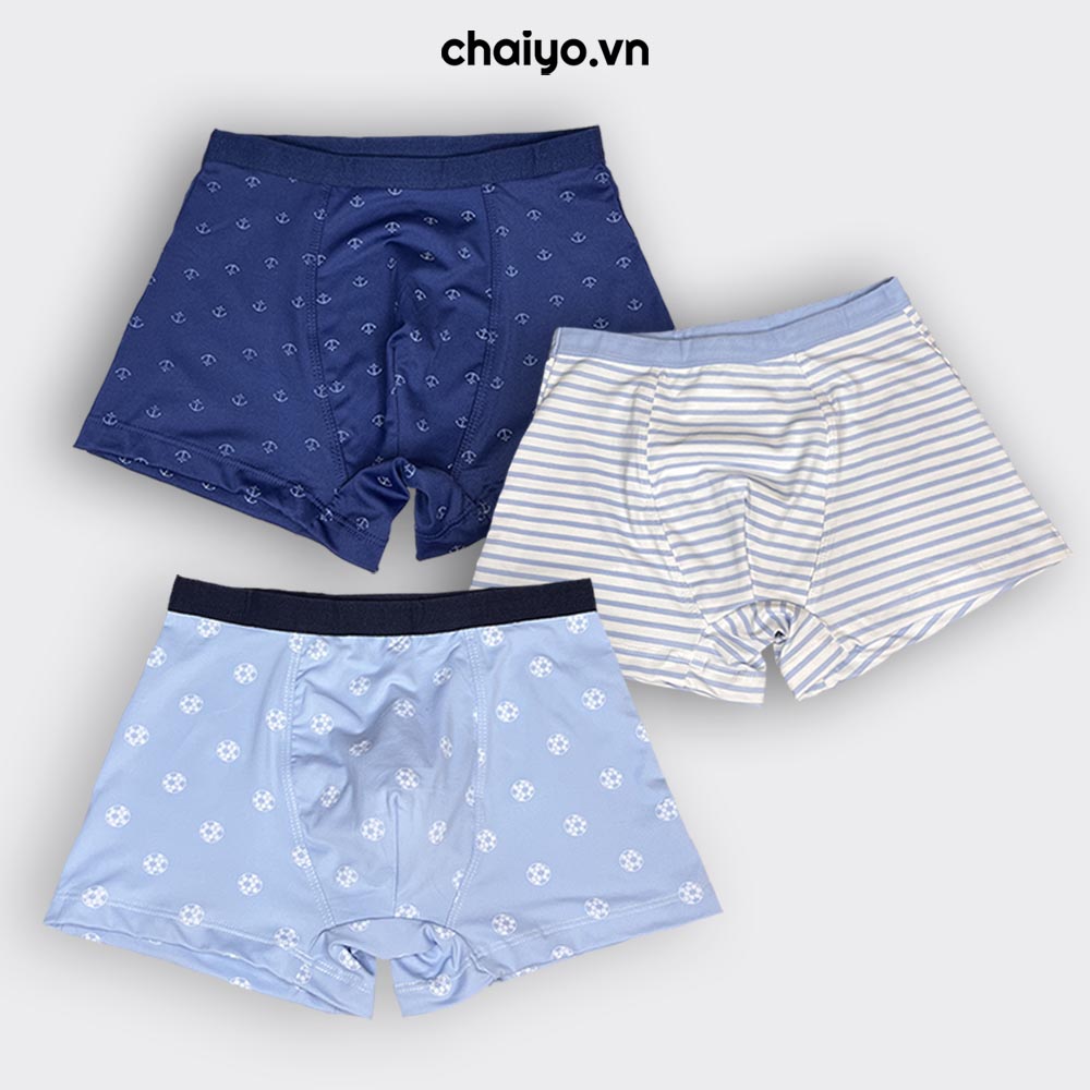 Quần lót đùi cho bé trai cotton thể thao cao cấp co giãn 4 chiều Combo 3 cái