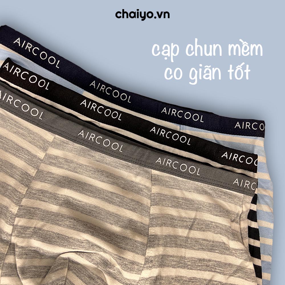 Quần lót đùi cho bé trai 5-17 tuổi cotton sợi tre kháng khuẩn Combo 3 cái-Aircool-chaiyo.vn